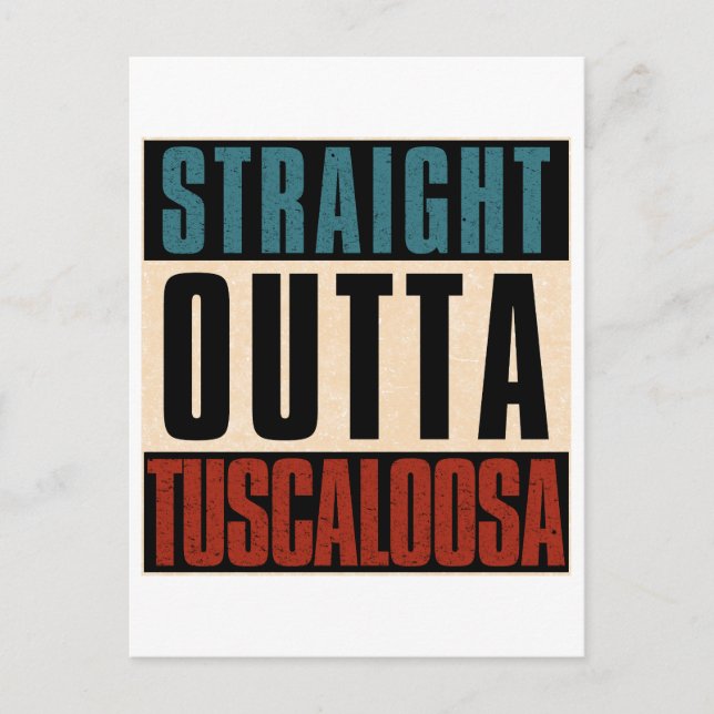 Carte Postale Droit devant Tuscaloosa Alabama AL (Devant)