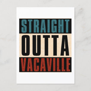 Carte Postale Droit devant Vacaville Californie CA