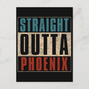 Carte Postale Droite en direction de Phoenix Arizona AZ USA
