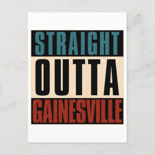 Carte Postale Droite Outta Gainesville Floride FL