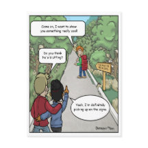 Carte postale drôle