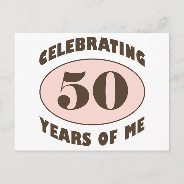 Carte Postale Drôle 50e anniversaire cadeaux (Devant)