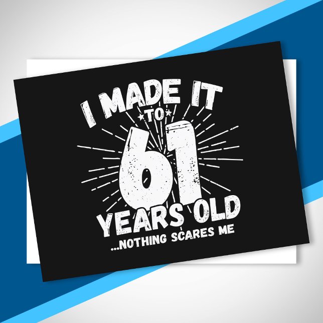 Carte Postale Drôle 61e Anniversaire Citation Sarcastique 61 Ann (Créateur téléchargé)