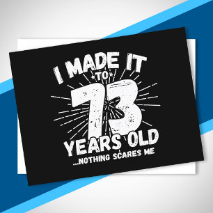 Carte Postale Drôle 73ème Anniversaire Citation Sarcastique 73 A