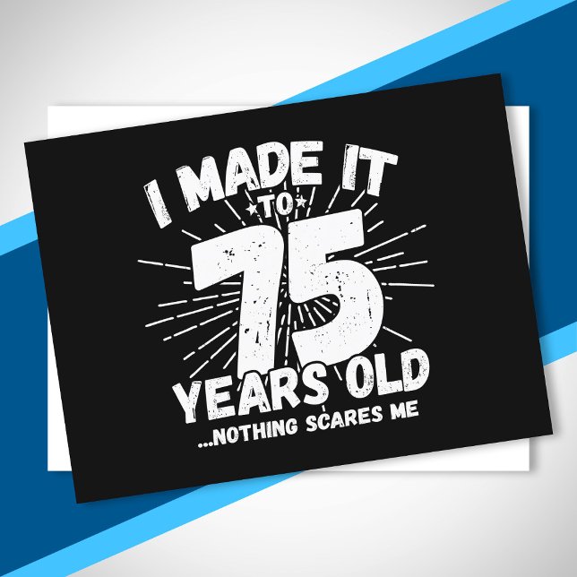 Carte Postale Drôle 75ème Anniversaire Citation Sarcastique 75 A (Créateur téléchargé)