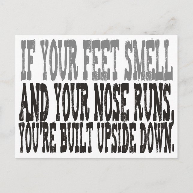 Carte Postale Drôle à dire (Devant)