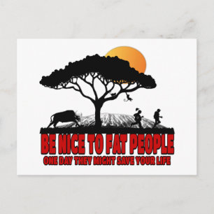 Carte Postale Drôle blague grasse