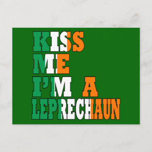 Carte Postale Drôle boisson irlandaise disant