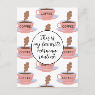 Carte Postale Drôle café du matin