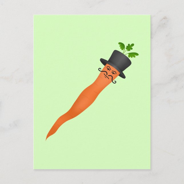 Carte Postale Drôle carottes (Devant)