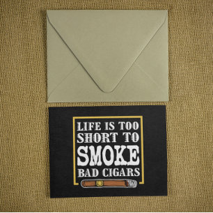 Carte Postale Drôle Citation de Cigar Sarcastique