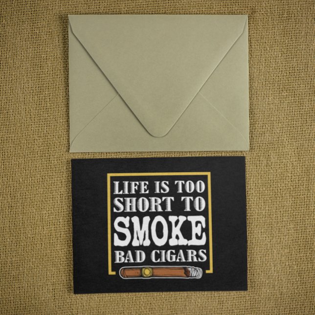 Carte Postale Drôle Citation de Cigar Sarcastique (funny sarcastic cigar postcard)