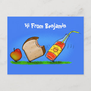 Carte Postale Drôle de dessin animé de fourmis