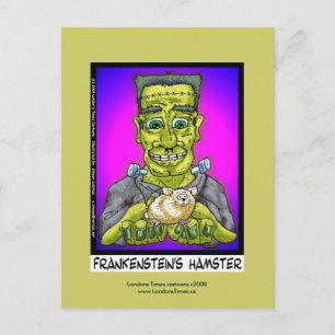 Carte postale drôle de dessin animé du hamster de 