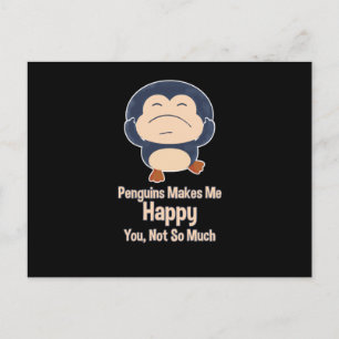 Carte Postale Drôle de pingouin