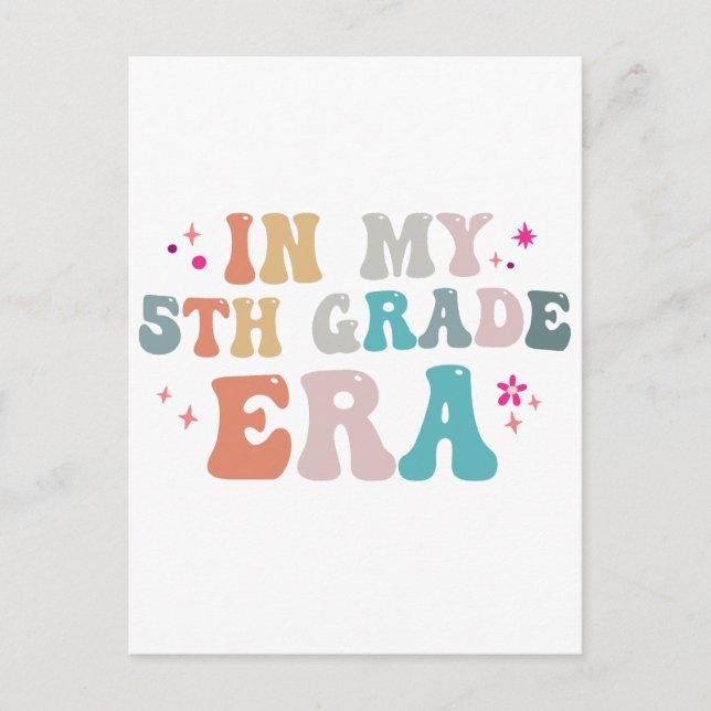 Carte Postale Drôle de rentrée scolaire À l'époque où j'étais en (Devant)