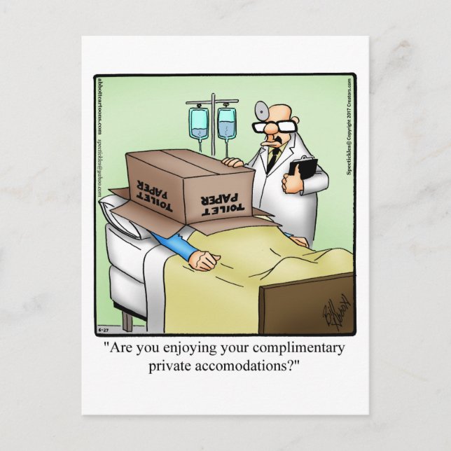 Carte postale drôle de rétablissement (Devant)