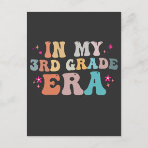 Carte Postale Drôle de retour à l'école dans mon enseignant de 3