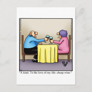 Carte postale drôle de vin "Spectickles"