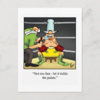 Carte postale drôle de vin "Spectickles"