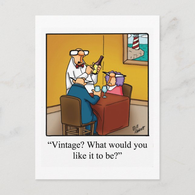 Carte postale drôle de vin "Spectickles" (Devant)