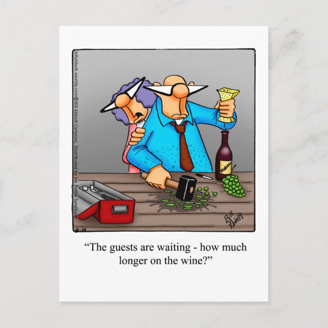 Carte postale drôle de vin "Spectickles" (Devant)