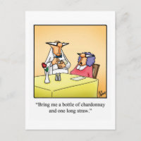 Carte postale drôle de vin "Spectickles"