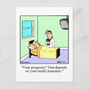 Carte postale drôle de vœux de rétablissement