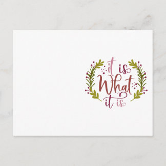 Carte Postale Drôle Design Avec Un Dit C'Est Ce Qu'Il Est
