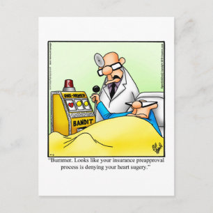 Carte postale drôle d'humour pour un rétablissemen