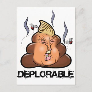 Carte Postale Drôle Donald Trump - Trumpy-Poo Poo Icon Emoji