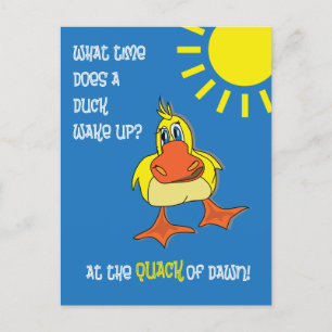 Carte Postale Drôle Duck Riddle pour les enfants