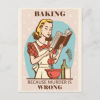 Drôle femme de cuisson Vintage
