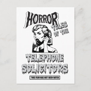 Carte Postale Drôle film d'horreur Vintage