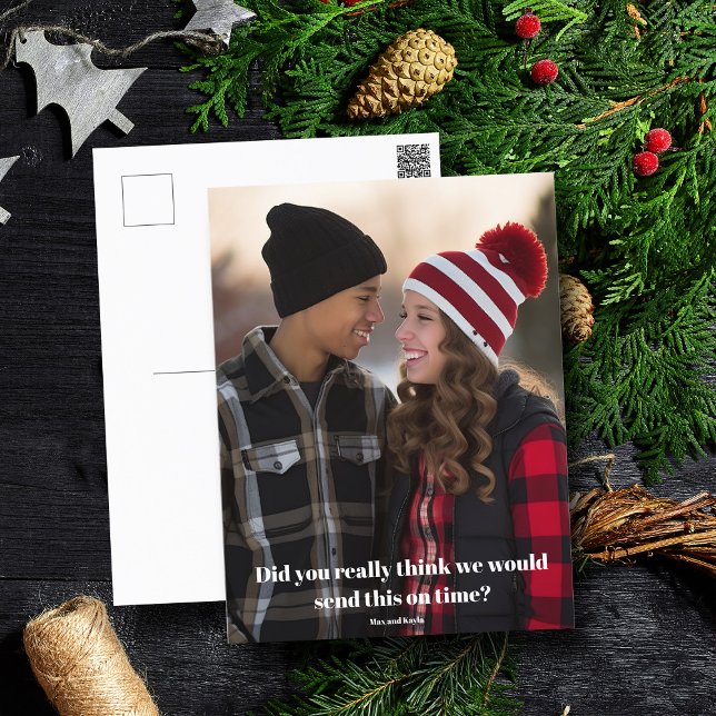 Carte Postale Drôle fin Noël Famille Photo Vacances Belé (Créateur téléchargé)