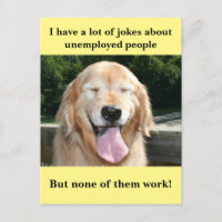 Drôle Golden Retriever Chômeurs Personnes Plaisant
