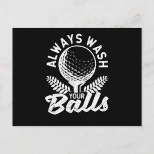 Carte Postale Drôle golfeur fête des pères golf toujours