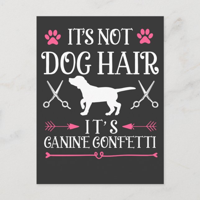 Carte Postale Drôle Groomer Chien Citation Canine Puppy Grooming (Devant)
