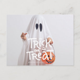 Carte Postale Drôle Halloween Ghosting Trick ou Treat cette anné