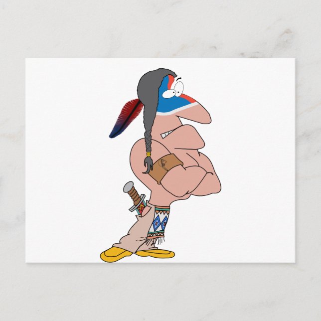 Carte Postale Drôle Indien (Devant)