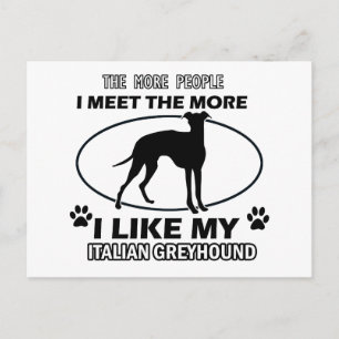 Carte Postale Drôle jack italien greyhound conceptions