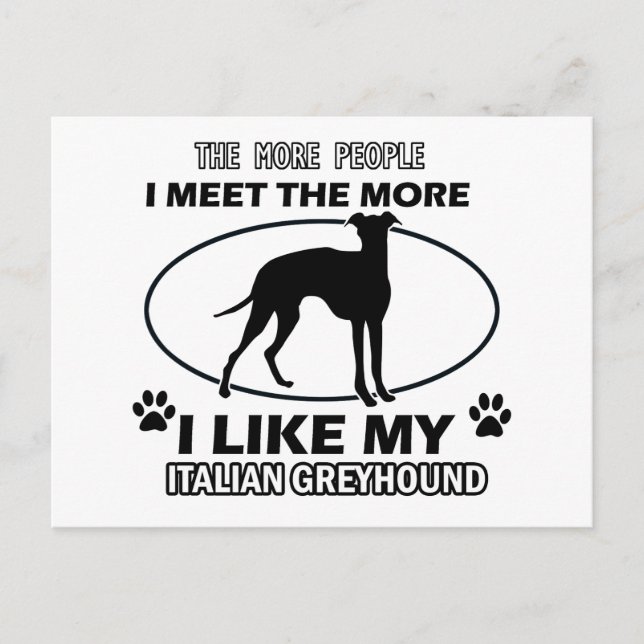 Carte Postale Drôle jack italien greyhound conceptions (Devant)