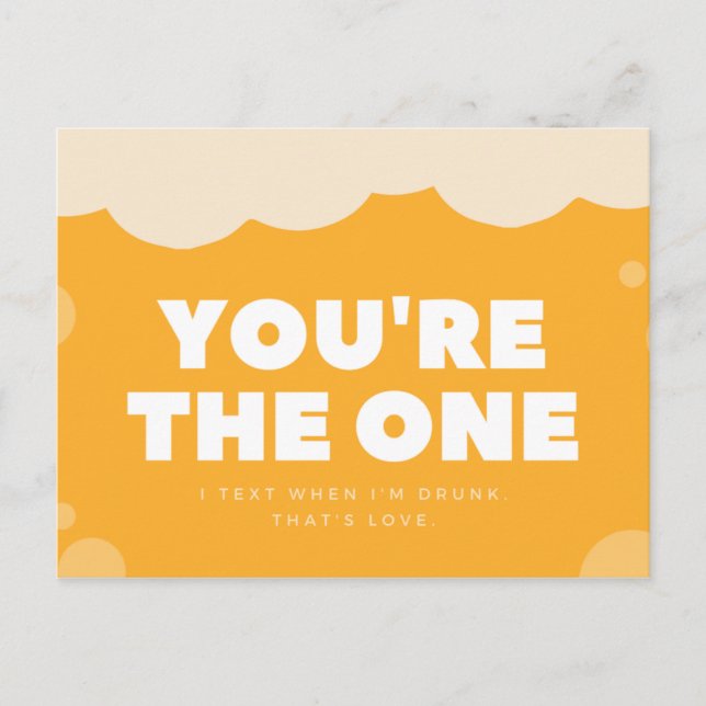 Carte Postale Drôle Jaune Ivre (Devant)