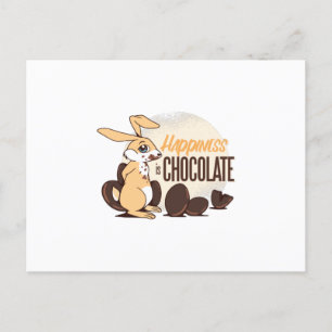 Carte Postale Drôle Lapin de Pâques