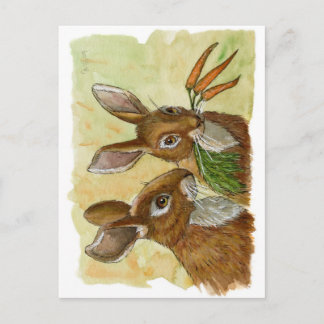 Carte Postale drôle lapins-petit cadeau pour vous par schukina 5