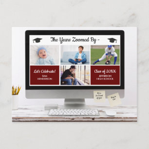 Carte Postale Drôle Les Années Zoomées Par, Photos Graduation Pa