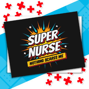 Carte Postale Drôle mignon Sarcastique Superhero Infirmière Appr