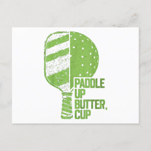 Carte Postale Drôle Pickleball Paddle Up Butter Cup