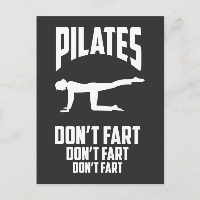 Carte Postale Drôle Pilates entraînement Fart Gym Exercice Plais (Devant)