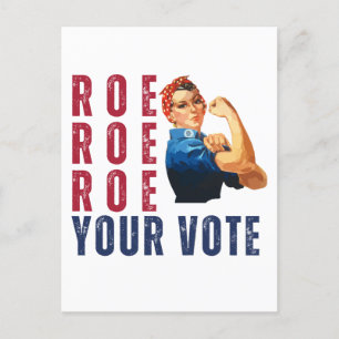 Carte Postale Drôle Pro Choice Rétro Feminist Caricature politiq